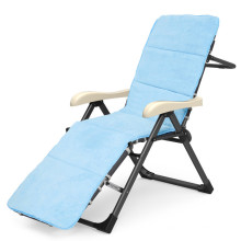 Blue Suede PP Cotton Mattress Sofa Bed Folding Chair
